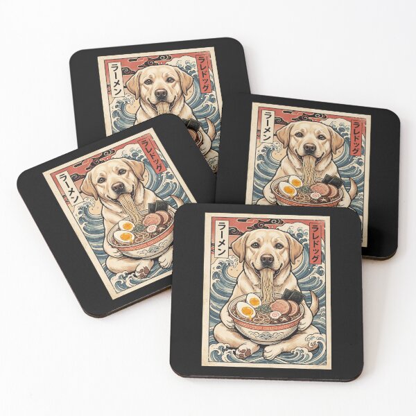 Item preview, Vintage Labrador Retriever Ramen Japanese Kawaii Anime Dog Lover designed and sold by TerryConnells.