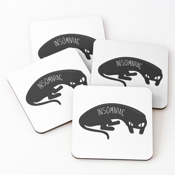 Item preview, Insomniac Black Cat Dark Sleepless Art designed and sold by XanDuri.