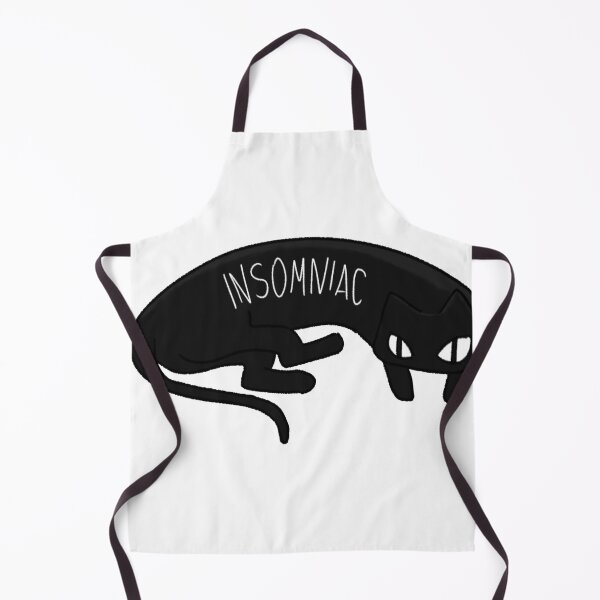 Item preview, Insomniac Black Cat Dark Sleepless Art designed and sold by XanDuri.