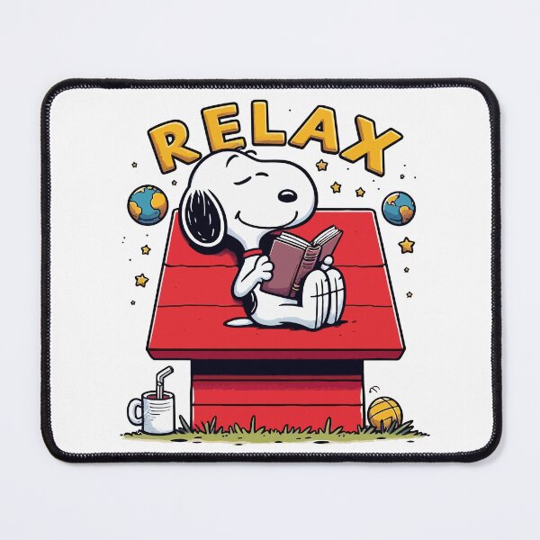 Item preview, Snoopy Relax Reading Book on Doghouse designed and sold by mikergoles.