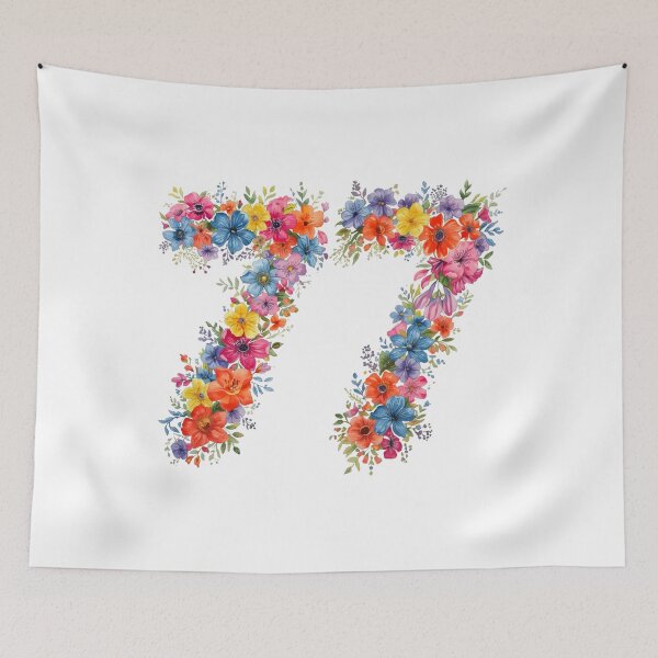 Item preview, 77th birthday flowers  watercolor. designed and sold by uunaa.