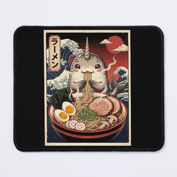 Item preview, Vintage Narwhal Ramen Japanese Kawaii Anime Animal Lover designed and sold by TerryConnells.