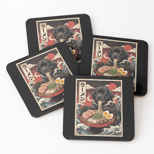 Item preview, Vintage Newfoundland Ramen Japanese Kawaii Anime Dog Lover designed and sold by TerryConnells.