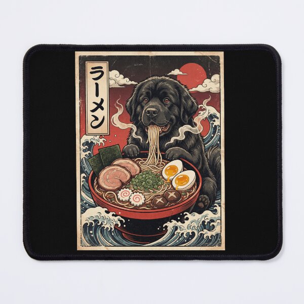 Item preview, Vintage Newfoundland Ramen Japanese Kawaii Anime Dog Lover designed and sold by TerryConnells.
