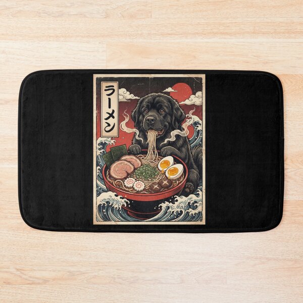 Item preview, Vintage Newfoundland Ramen Japanese Kawaii Anime Dog Lover designed and sold by TerryConnells.