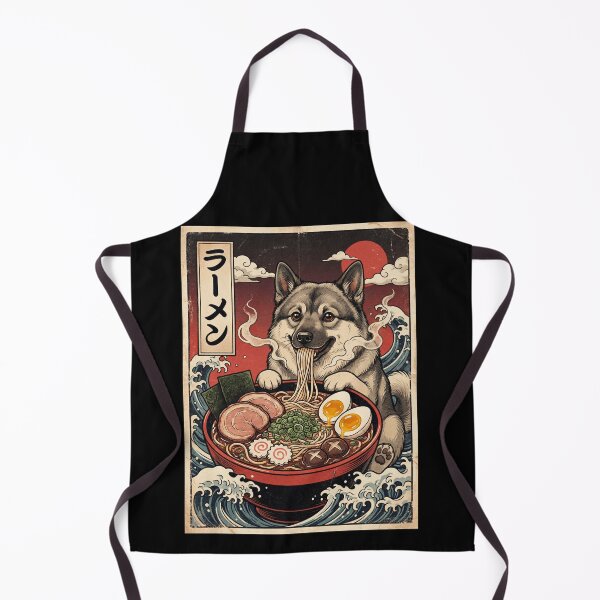 Item preview, Vintage Norwegian Elkhound Ramen Japanese Kawaii Anime Dog Lover designed and sold by TerryConnells.