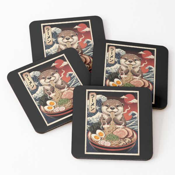 Item preview, Vintage Otter Ramen Japanese Kawaii Anime Animal Lover designed and sold by TerryConnells.