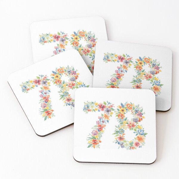 Item preview, 78th birthday flowers  watercolor. designed and sold by uunaa.