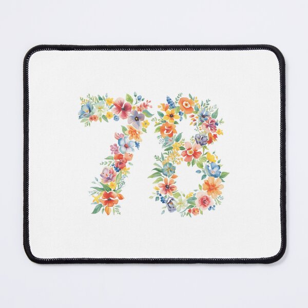 Item preview, 78th birthday flowers watercolor. designed and sold by uunaa.