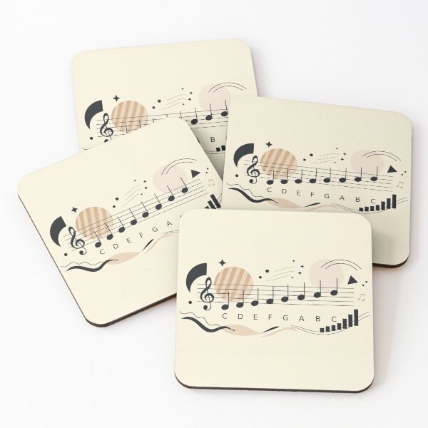 Item preview, Minimal Abstract Musical Scale Illustration designed and sold by Sn1ver.