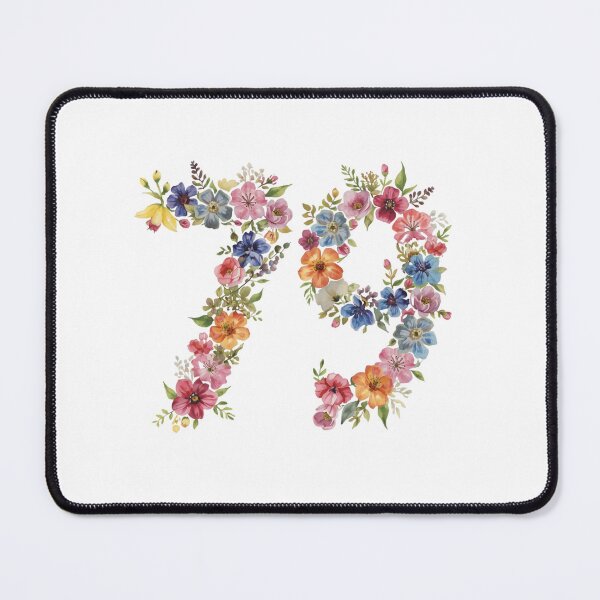 Item preview, 79th birthday flowers watercolor. designed and sold by uunaa.