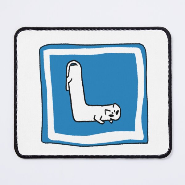 Item preview, L Shaped Cat Funny Road Sign Cartoon designed and sold by XanDuri.