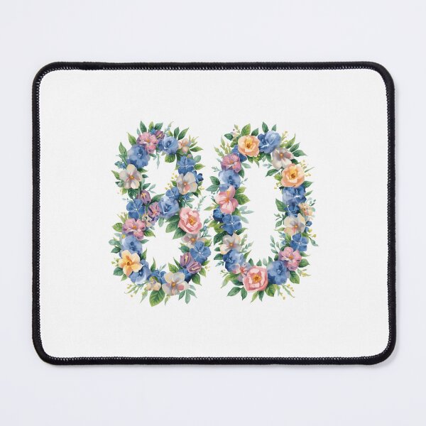 Item preview, 80th birthday flowers  watercolor. designed and sold by uunaa.