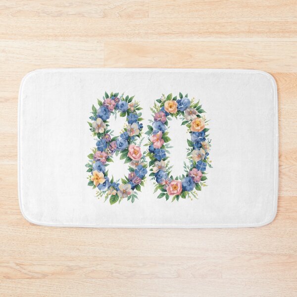 Item preview, 80th birthday flowers  watercolor. designed and sold by uunaa.