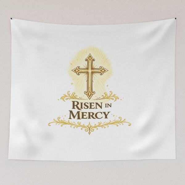 Item preview, Risen in Mercy Christian Easter Faith Design designed and sold by StyleLap.