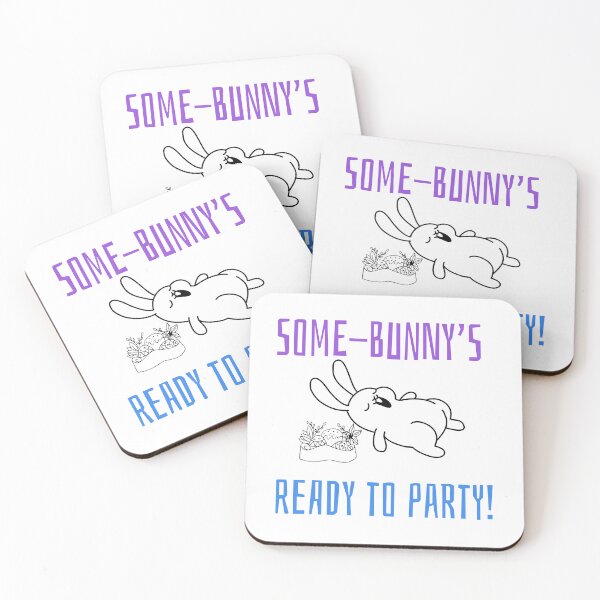 Item preview, "Some-Bunny’s Ready To Party" - Funny Easter Bunny Design designed and sold by OmCollections.