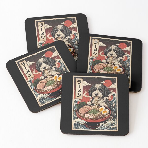 Item preview, Vintage Portuguese Water Dog Ramen Japanese Kawaii Anime Dog Lover designed and sold by TerryConnells.