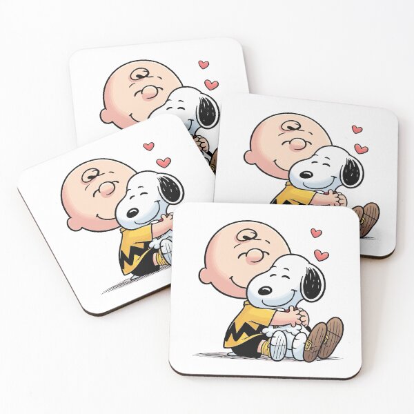 Item preview, Charlie Brown and Snoopy Warm Heart Hug designed and sold by mikergoles.
