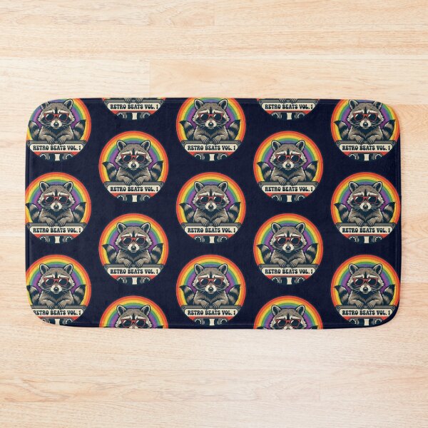 Item preview, Retro Beats Vol. 1 – Funky Raccoon Design designed and sold by Dogandesighn.