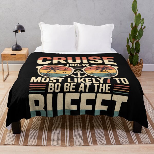 Item preview, Cruise Crew Most Likely to Be at the Buffet – Funny Vacation Shirt for Foodie Travelers designed and sold by THREE LITTLE BEANS.