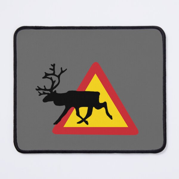 Item preview, Reindeer Warning traffic Sign in Sweden - Traffic sign designed and sold by Aurealis Creatief.