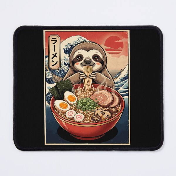 Item preview, Vintage Sloth Ramen Japanese Kawaii Anime Animal Lover designed and sold by TerryConnells.