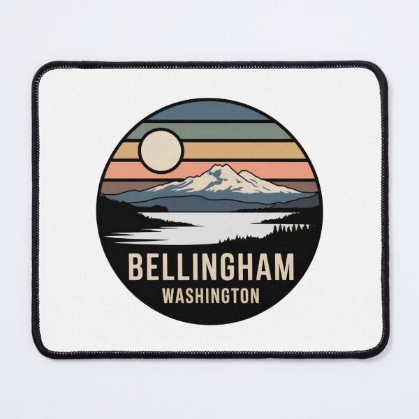 Item preview, Bellingham Washington: Mountain Landscape Badge designed and sold by CircinusStore.