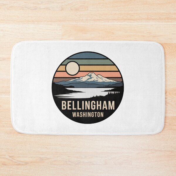 Item preview, Bellingham Washington: Mountain Landscape Badge designed and sold by CircinusStore.