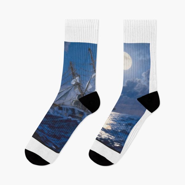 Item preview, Wavertree sailing under a full moon designed and sold by Mackenzie Moulton International Artist .