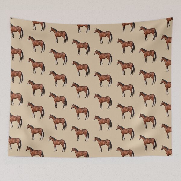 Item preview, Magical realistic unicorn, standing bay brown designed and sold by HA-Design-Kunst.