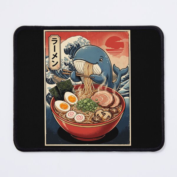 Item preview, Vintage Whale Ramen Japanese Kawaii Anime Animal Lover designed and sold by TerryConnells.