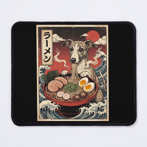 Item preview, Vintage Whippet Ramen Japanese Kawaii Anime Dog Lover designed and sold by TerryConnells.