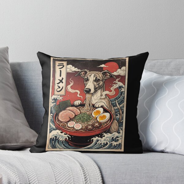 Item preview, Vintage Whippet Ramen Japanese Kawaii Anime Dog Lover designed and sold by TerryConnells.