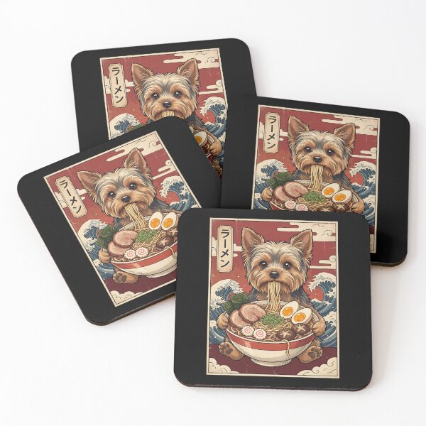 Item preview, Vintage Yorkshire Terrier Ramen Japanese Kawaii Anime Dog Lover designed and sold by TerryConnells.