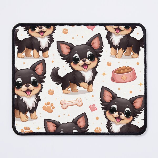 Item preview, Long haired chihuahua pattern designed and sold by RiaBubble.