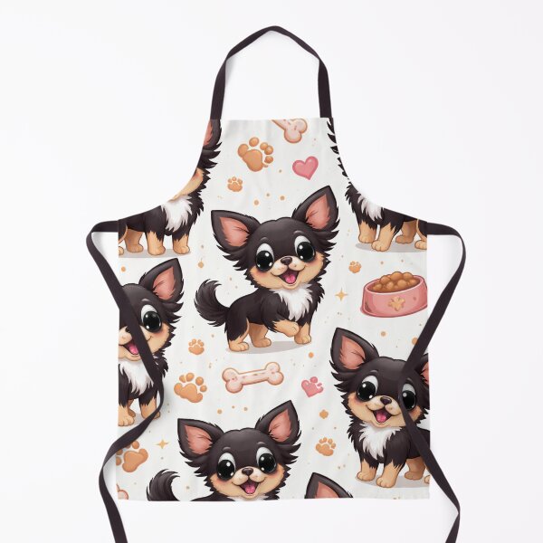 Item preview, Long haired chihuahua pattern designed and sold by RiaBubble.