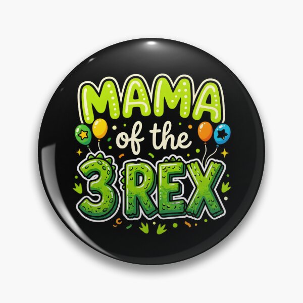 Item preview, Mama of The Three Rex Birthday Dinosaur Family designed and sold by THREE LITTLE BEANS.