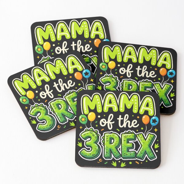 Item preview, Mama of The Three Rex Birthday Dinosaur Family designed and sold by THREE LITTLE BEANS.