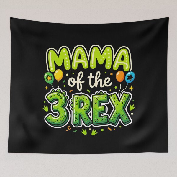 Item preview, Mama of The Three Rex Birthday Dinosaur Family designed and sold by THREE LITTLE BEANS.