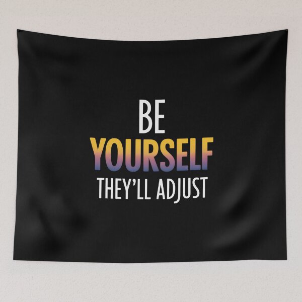 Item preview, Be Yourself They'll Adjust LGBTQ Non-Binary Flag Genderqueer designed and sold by FaithAbbott.