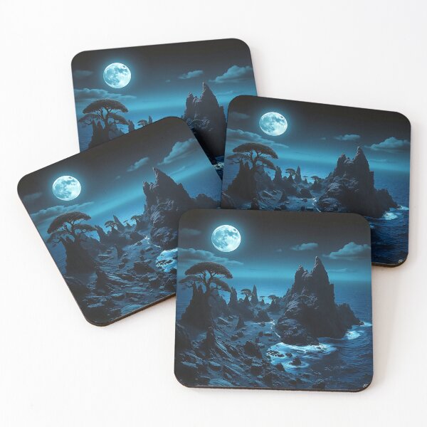 Item preview, Moonlit Hidden Island designed and sold by PsyTrippyDreams.