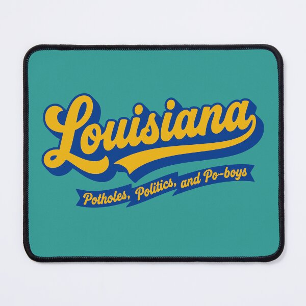 Item preview, Vibrant Louisiana Potholes Politics Po-boys Slogan Art designed and sold by Cozy-Old-Pub.