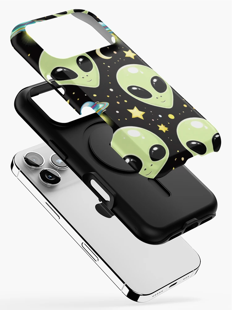 Thumbnail 2 of 4, iPhone Case, Alien pattern designed and sold by RiaBubble.