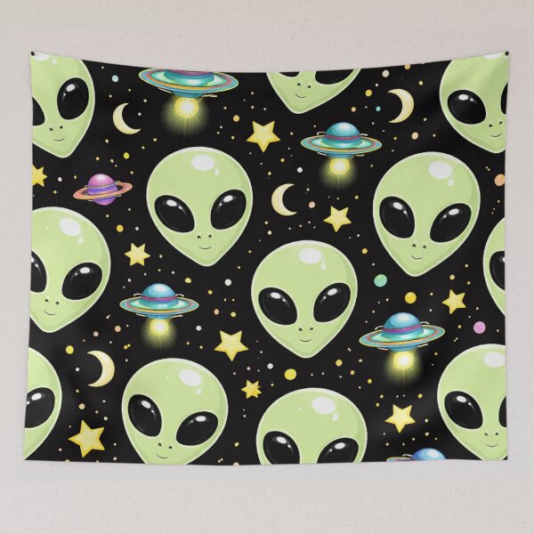 Item preview, Alien pattern designed and sold by RiaBubble.