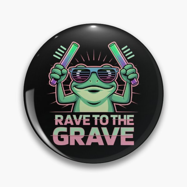 Item preview, Rave To The Grave Party Animal Neon Aesthetic designed and sold by SplashTastic.
