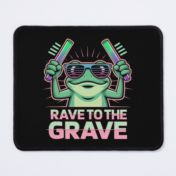 Item preview, Rave To The Grave Party Animal Neon Aesthetic designed and sold by SplashTastic.