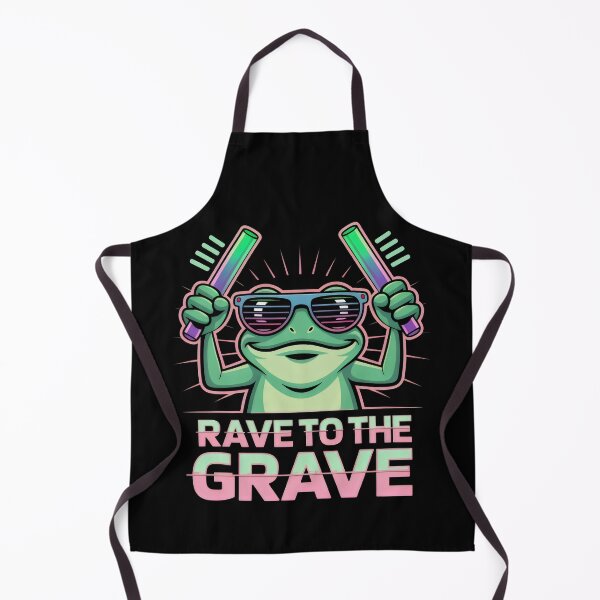 Item preview, Rave To The Grave Party Animal Neon Aesthetic designed and sold by SplashTastic.
