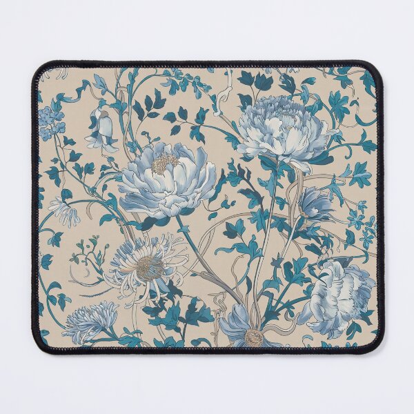 Item preview, Blue White Chinoiserie Floral Pattern – Elegant Asian Botanical Seamless Design designed and sold by Tamas Das.