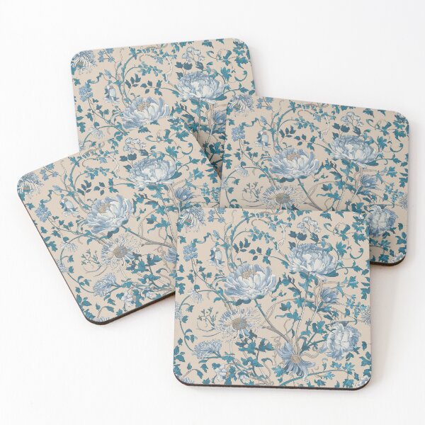 Item preview, Blue White Chinoiserie Floral Pattern – Elegant Asian Botanical Seamless Design designed and sold by Tamas Das.