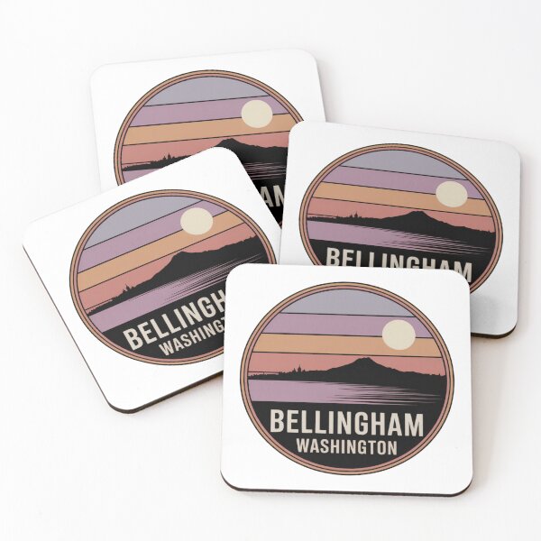 Artikelvorschau, Bellingham, Washington: Abzeichen für farbenprächtigen Sonnenuntergang in den Bergen entworfen und verkauft von CircinusStore.